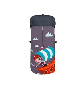 Universal Footmuff Watertight 46X105 Cms - Coral Fleece - Mod. Al Abordaje