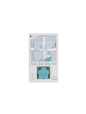 Bubble Blanket Blue and Star Night Lamp