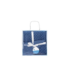  BUBBLE & LAMB BLANKET NAVY...