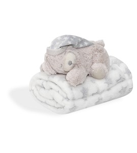Baby Blanket With Bear Push...