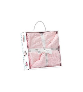 Manta Disney Grabada Rosa