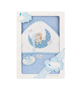 Bath Cape Blue Sleeping Bear