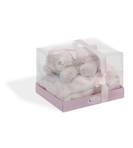 Baby Blanket With Bear Push...