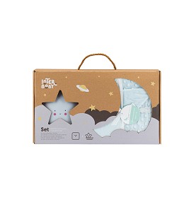 Set Blanket Bubble & led lamp - Green