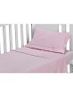 Bedding Set in Coral Flecce For Cot + Brush and Comb - Mod. Bear Sleeping Pink