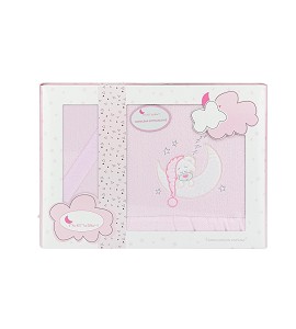 Bedding Set in Coral Flecce...