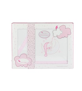 Bedding Set in Coral Flecce...