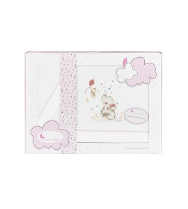 Bedding Set in Coral Flecce...