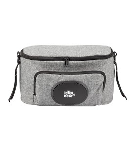 Gray Nappy Bag for Stroller