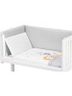 Co-Sleeping Crib In White Beech + Bedding + Garment + Mattress - Mod. Animals