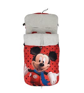 DISNEY Universal Footmuff Watertight 46X105 Cms - Coral Fleece - Mickey Topos
