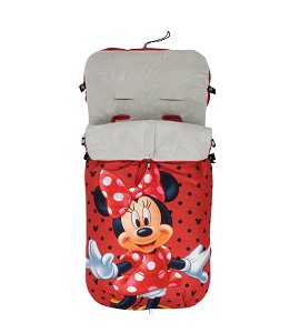 DISNEY Universal Footmuff Watertight 46X105 Cms - Coral Fleece - Minney Topos