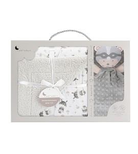 Bubble & Lamb Blanket with...