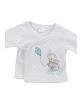 Set 5 Pcs(Shirt+Pants+Gloves+Bib+Socks)For New Born (0-6Months)-100%Cotton-Mod. Elephant - Mint
