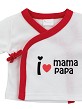 Set Regalo 5 Piezas I Love Mamá Papá Rojo