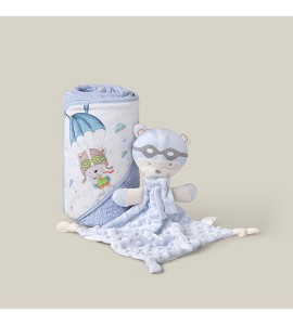 Blue Bathing Cloak and Dou...