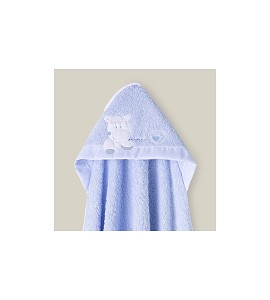 Bath Cape Blue Loving Heart