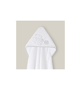 Bath Cape White & Grey...