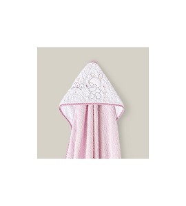 Bath Cape Pink  Baby Rabit