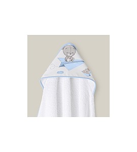 Bath Cape White & Blue...