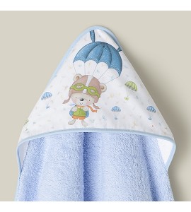 Capa de Baño Paracaidista Azul