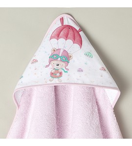 Bath Cape Pink Parachute