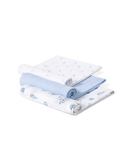 Pack de 3 Gasas Marino Azul