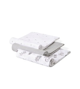 Pack de 3 Gasas Marino Gris