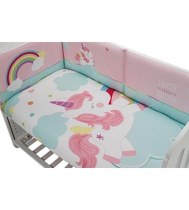 Coordinated With Duvet Cover Pink Unicorn