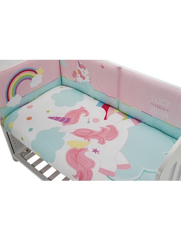 Coordinated With Duvet Cover Pink Unicorn