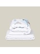 Coordinated With Duvet Cover Blue Paper Plain