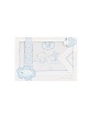 3 Pcs Bed. Crib(Sh106X82+Fitted S. 85X55X9+Case50X30)Cotton-Mod. My Baby Love - W/Blue