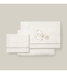 Sábanas Cuna Honey Bear Beige