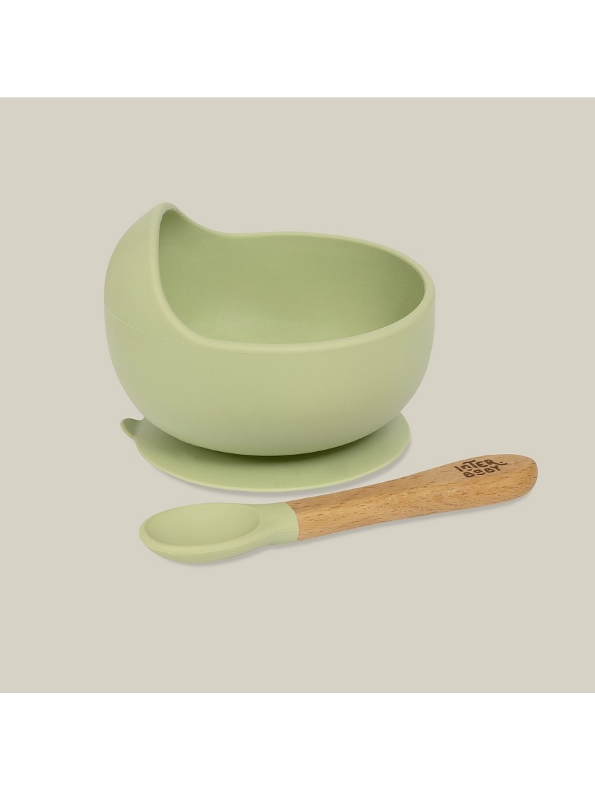Salsa cucchiaio 30 cm piano fiore Edition silicone verde 