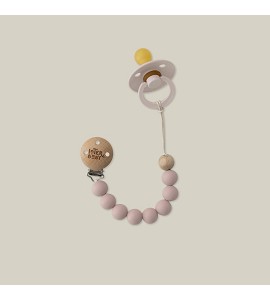 Chupetero de Silicona Rosa