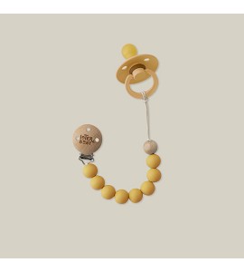 Chupetero de Silicona Ocre