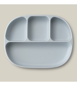 Plato Azul de Silicona con...