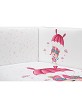 2 Pcs. Coordinated With Duvet Cover (Removable) - Mod. Paracaidista - Pink