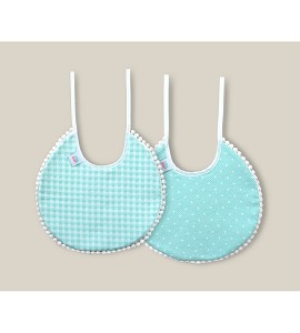 Pack 2 Baberos Vichy Verde