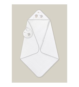 Set Capa de Baño Blanco y...