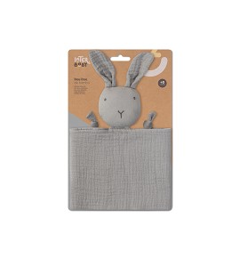 Doudou Muselina Conejo Gris