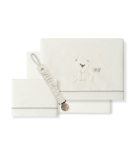 Sábanas Cuna Oso Lazo beige...