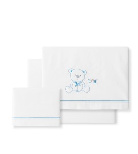 Sábana Minicuna Oso Lazo...