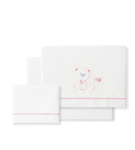 Sábana Minicuna Oso Lazo...