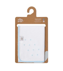 Gasa Bordada Bodoque Azul