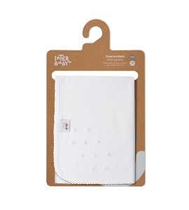 Gasa Bordada Bodoque Blanco