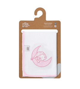 Gasa Bordada Sleep Rosa