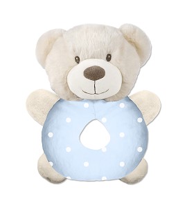 Sonajero Peluche Osito Azul