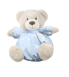 Peluche Sonajero Osito Azul