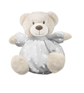 Peluche Sonajero Osito Gris